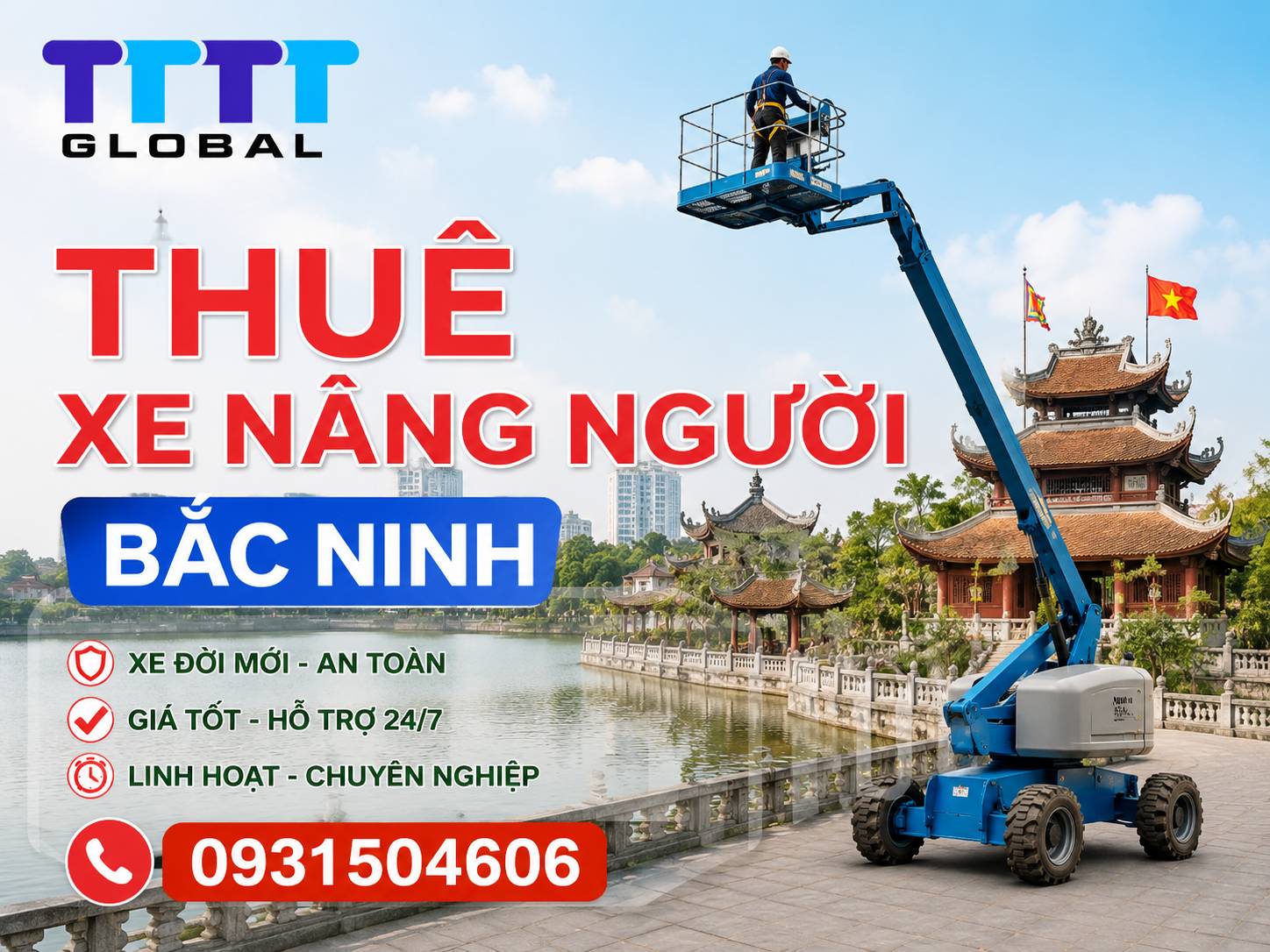 Thuê xe nâng người Bắc Ninh