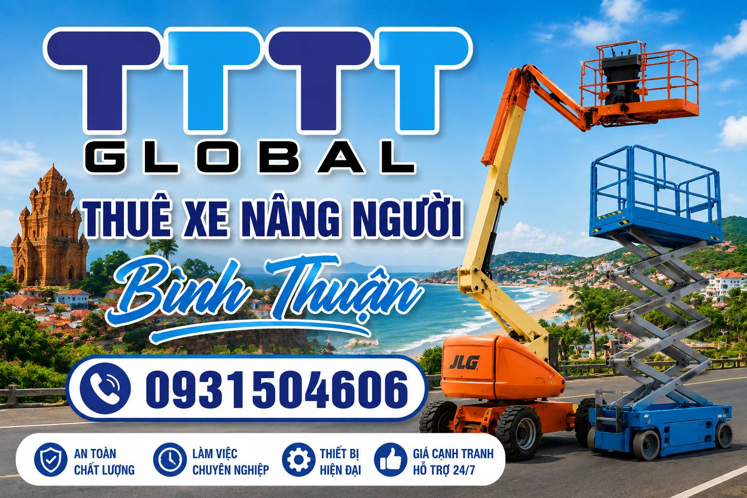 thuê xe nâng người Bình Thuận
