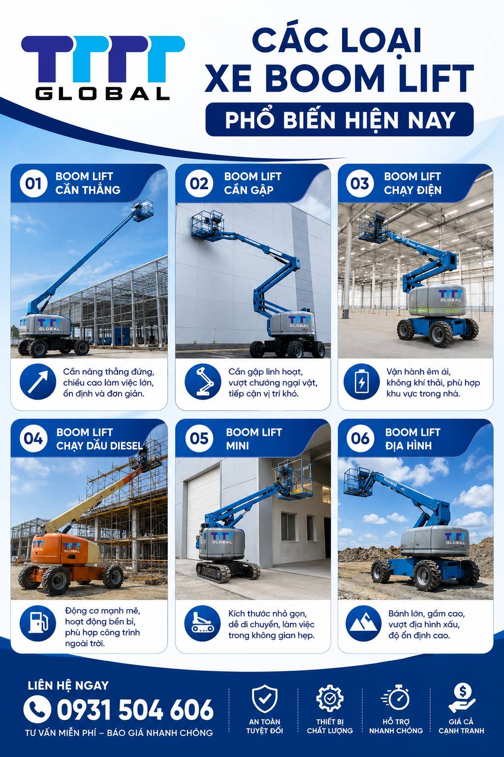 thuê xe nâng boom lift