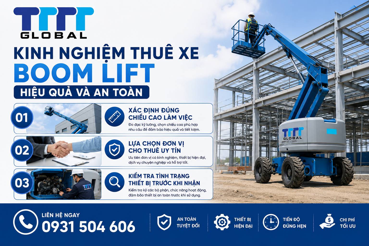 thuê xe nâng boom lift