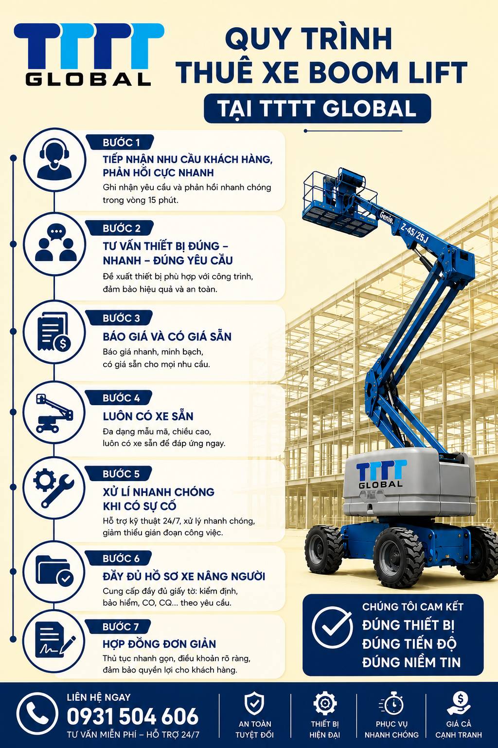 thuê xe nâng người tại Hà Nội