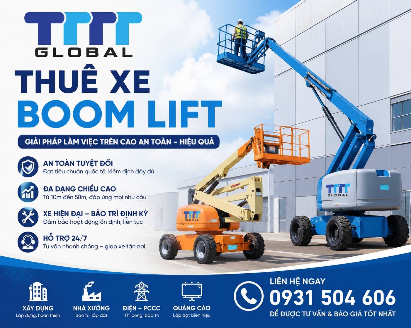thuê xe boom lift