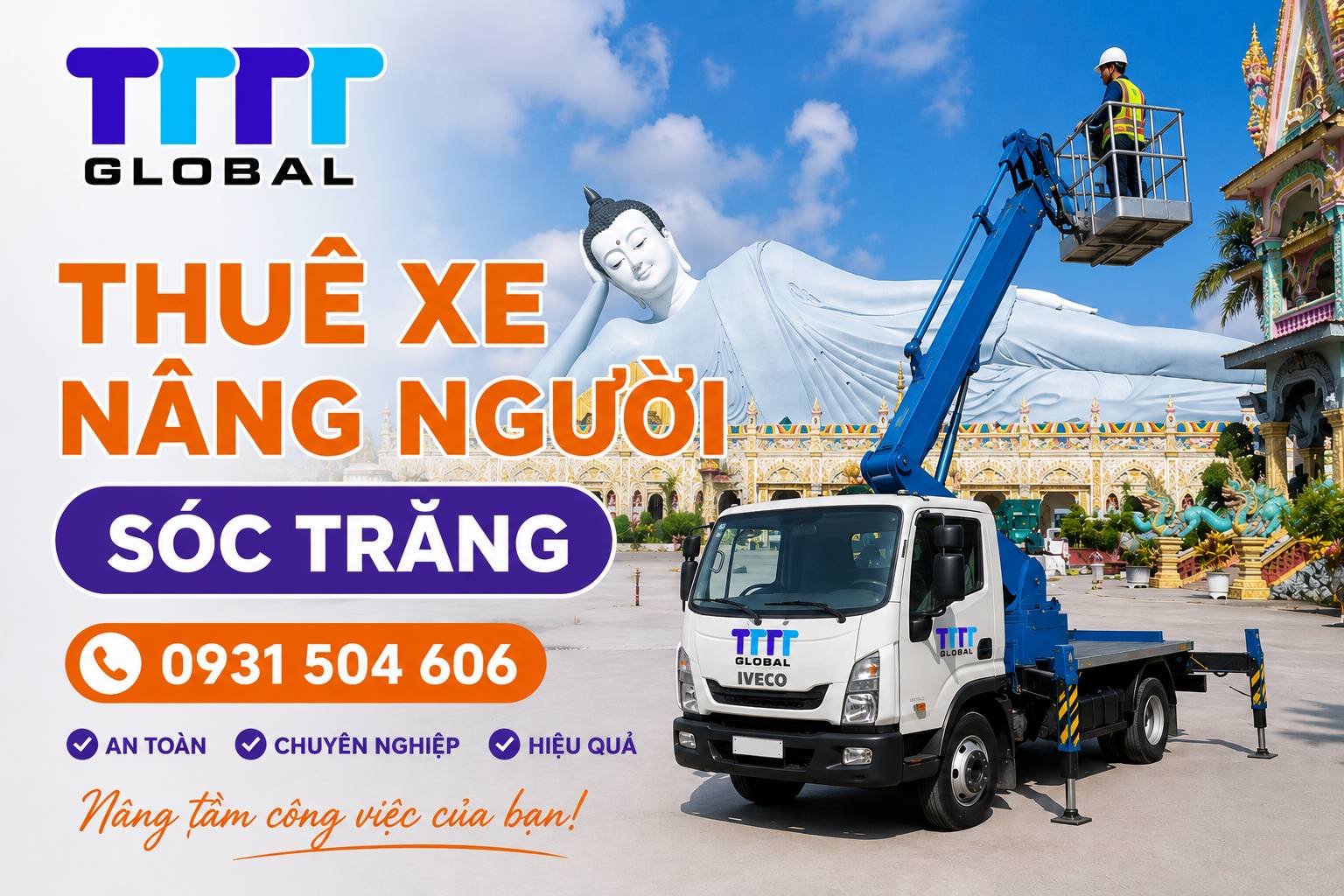 Thuê xe nâng người sóc trăng