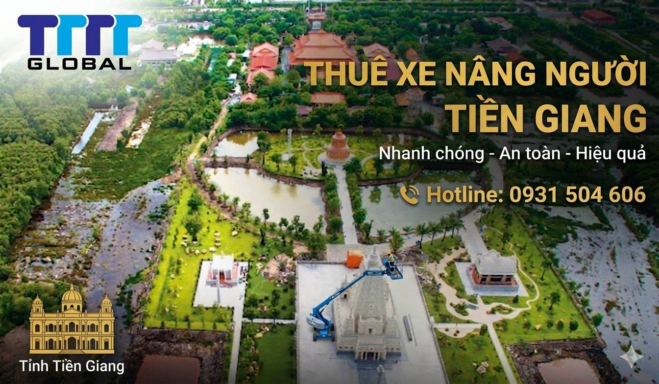 Thuê xe nâng người Tiền Giang giá tốt, xe sẵn, giao hàng nhanh? thuê xe nâng người Tiền Giang