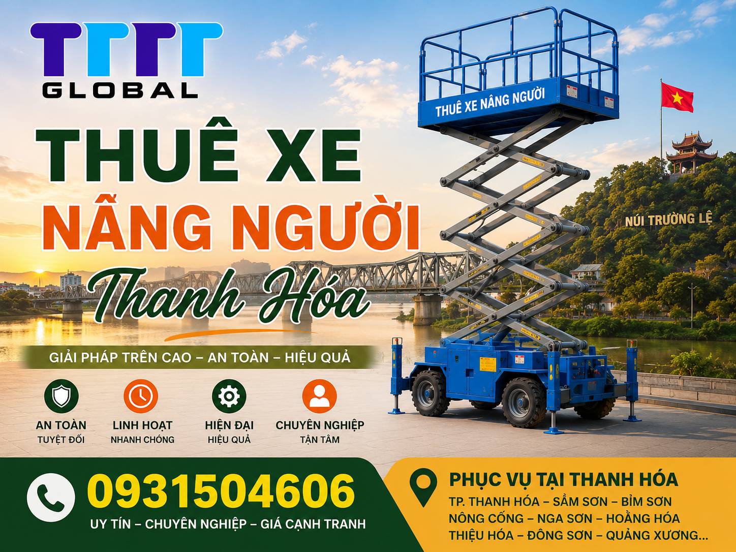 Thuê xe nâng người Thanh Hóa