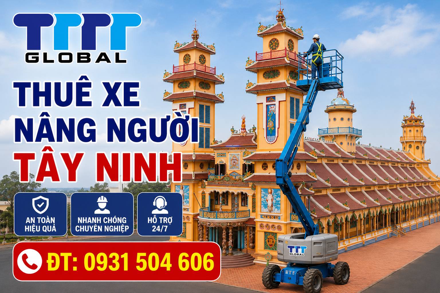 thuê xe nâng người tây ninh