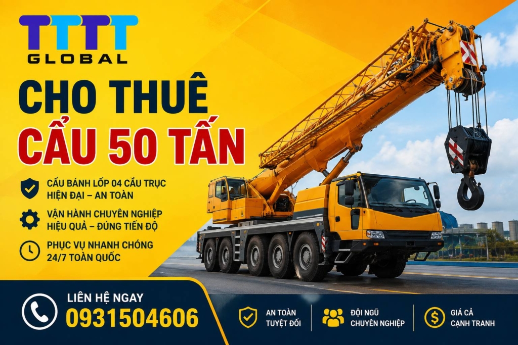 Cho thuê cẩu 50 tấn