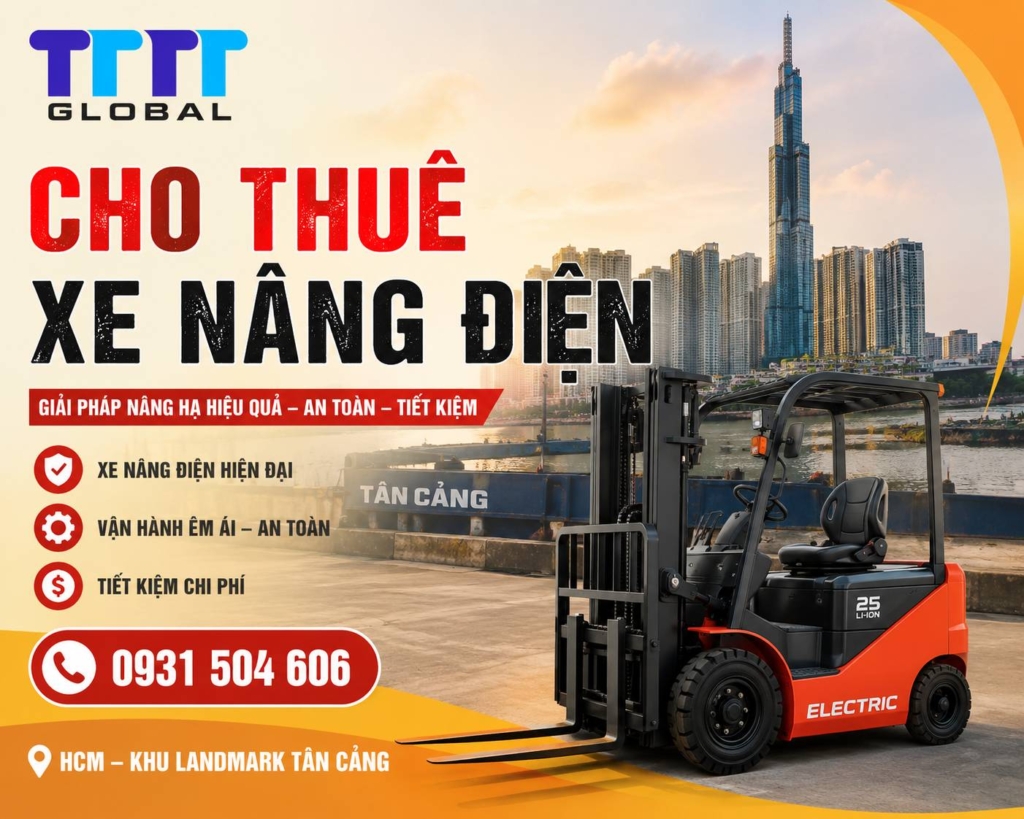 Cho thuê xe nâng điện