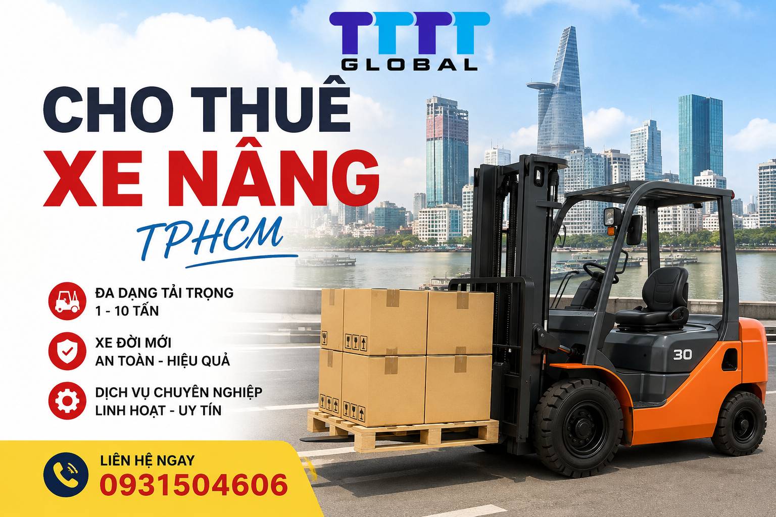 Cho thuê xe nâng TP HCM