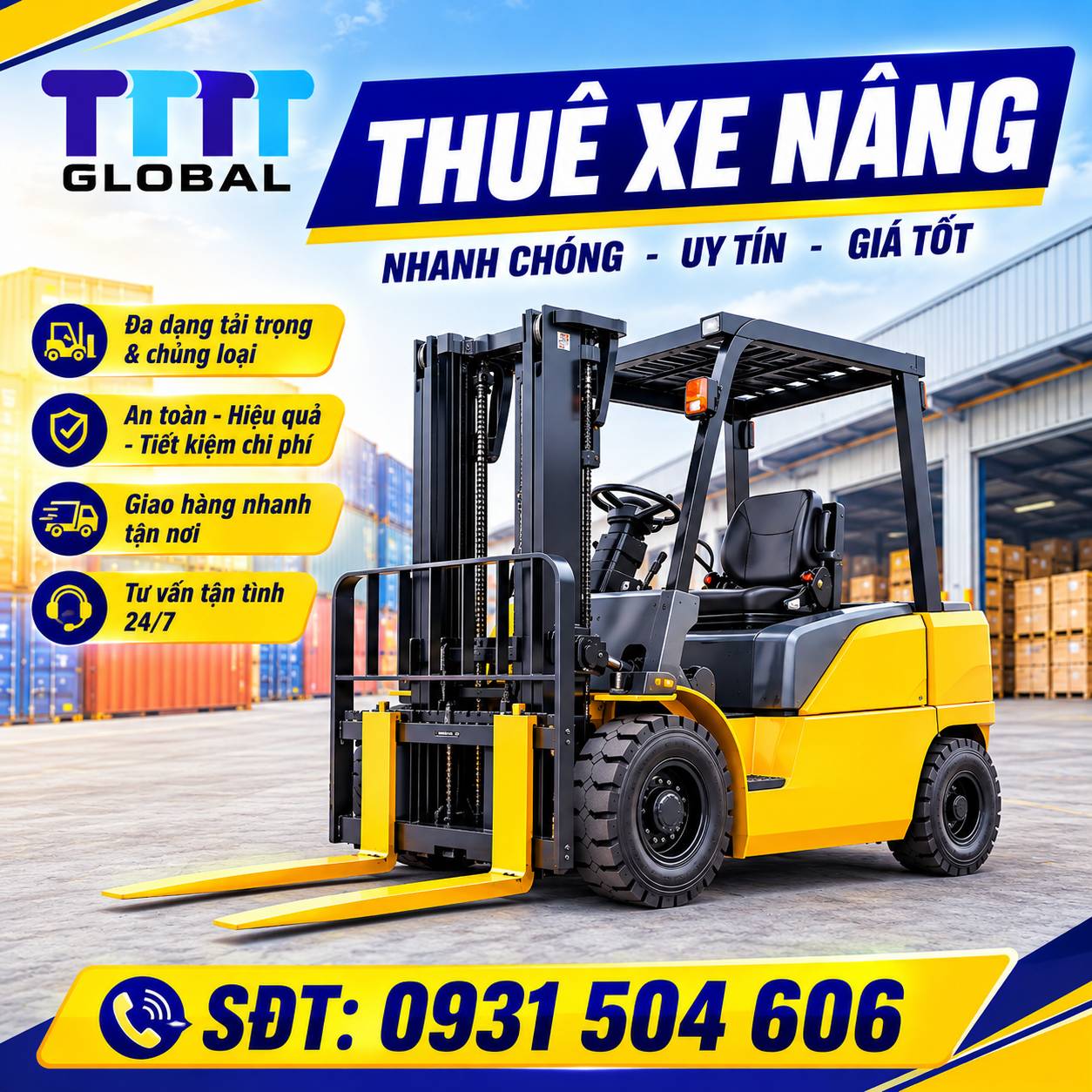 Thuê xe nâng