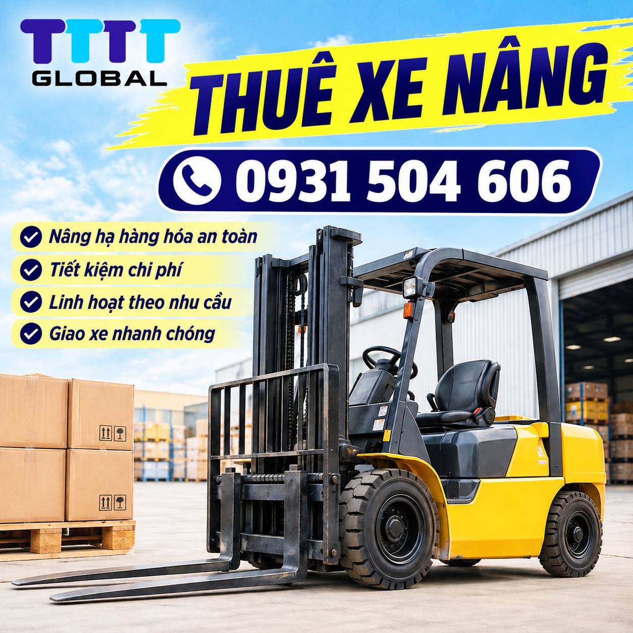 Thuê xe nâng 