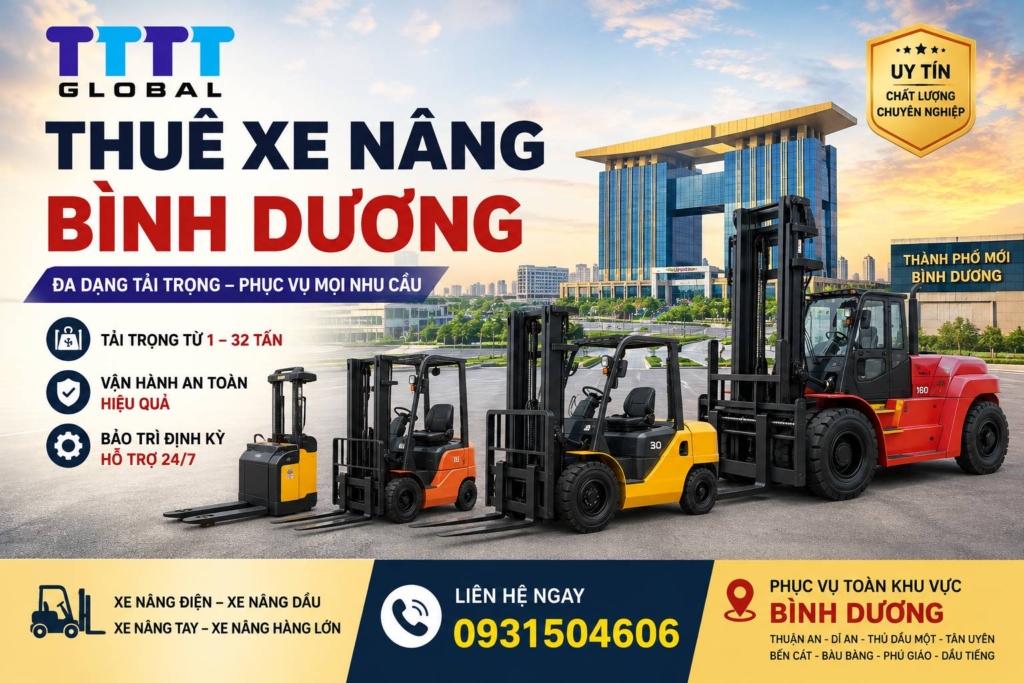 Thuê xe nâng Bình Dương