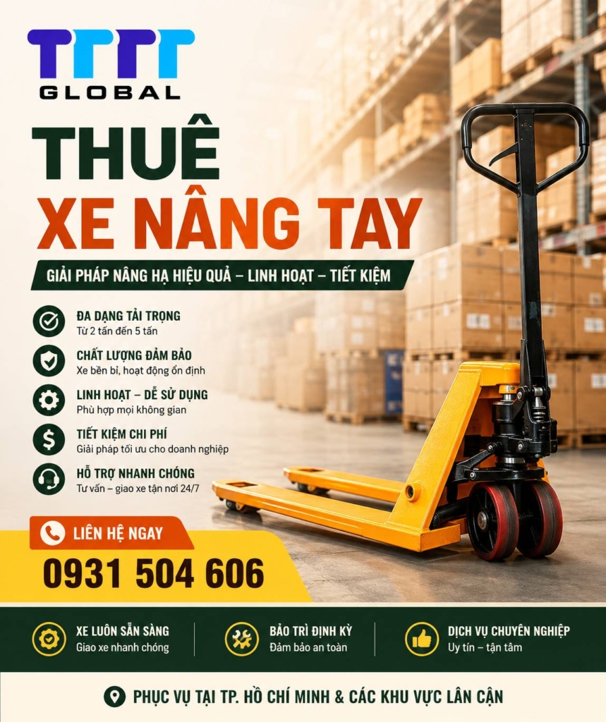 Thuê xe nâng tay