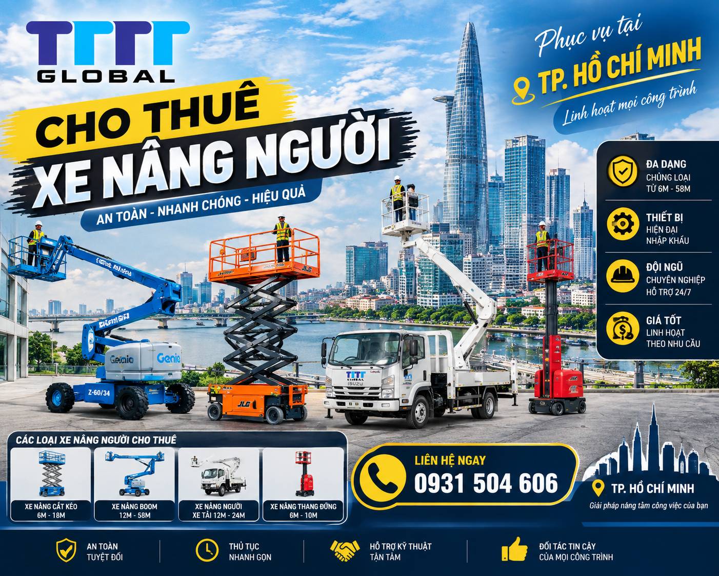 Cho thuê xe nâng người